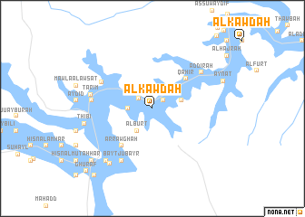 map of Al Kawdah