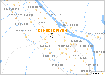 map of Al Khalāfīyah