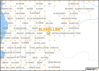 map of Al Khallah