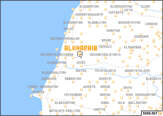 map of Al Kharāʼib