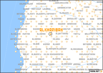 map of Al Khāribah