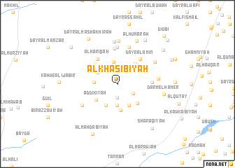 map of Al Khaşībīyah