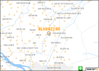 map of Al Khazzān