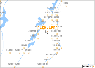 map of Al Khulfān