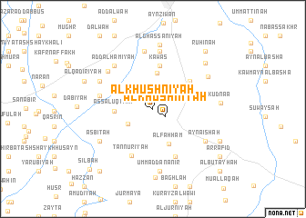 map of Al Khushnīyah