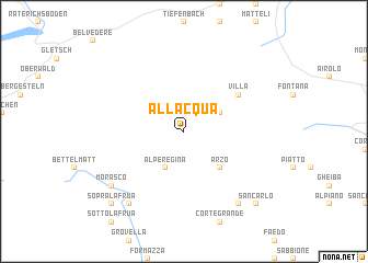 map of AllʼAcqua