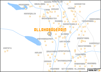 map of Allahābād-e Pāʼīn