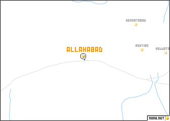 map of Allāhābād