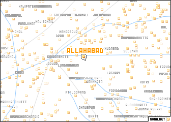 map of Allāhābād