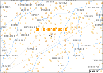 map of Allāhadādwāla