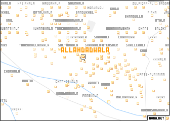 map of Allāhdādwāla