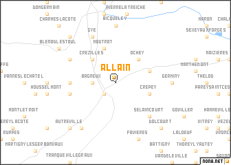 map of Allain