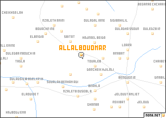 map of Allal Bou Omar