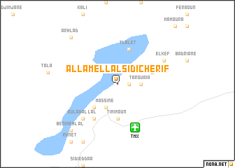 map of Allamellal Sidi Cherif