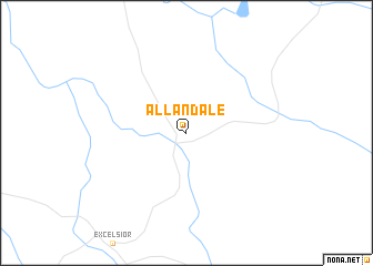 map of Allandale