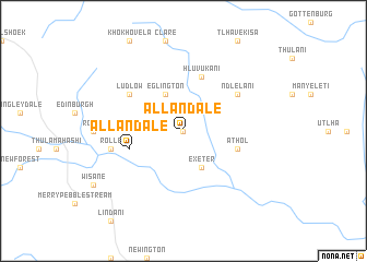 map of Allandale