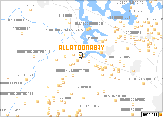 map of Allatoona Bay