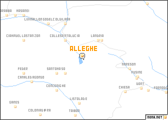 map of Alleghe