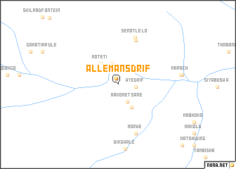 map of Allemansdrif