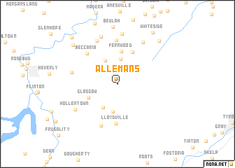 map of Allemans