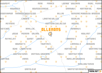 map of Allemans