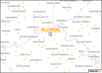 map of Allemühl