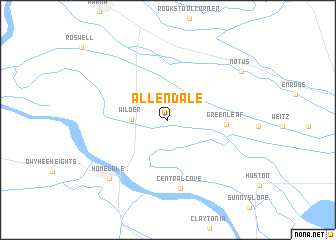 map of Allendale