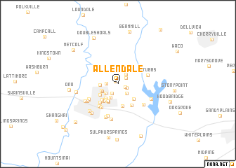 map of Allendale