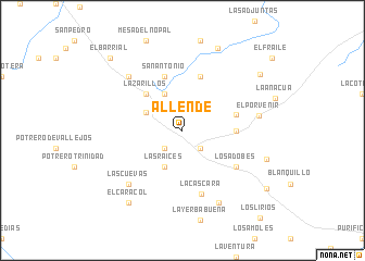 map of Allende