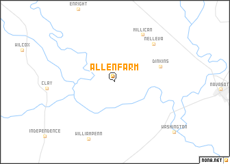 map of Allenfarm