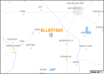 map of Allentown