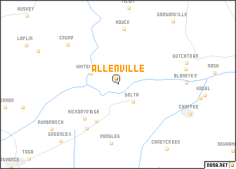 map of Allenville