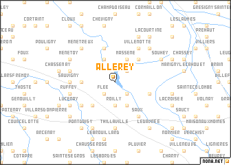 map of Allerey