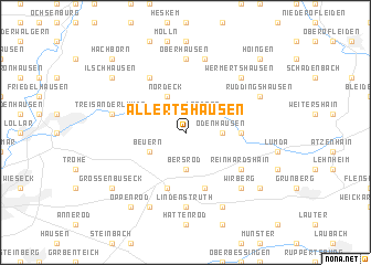 map of Allertshausen