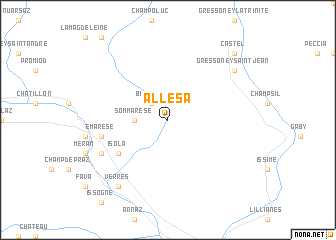 map of Allesà