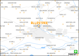 map of Allestree