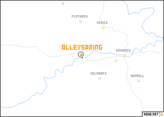 map of Alley Spring