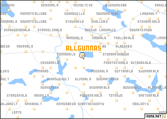 map of Allgunnås