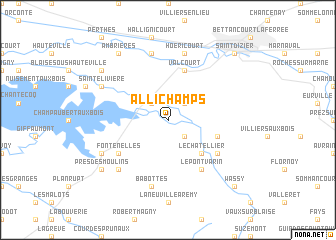 map of Allichamps