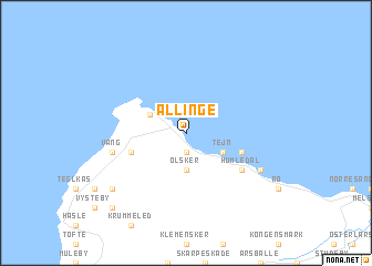 map of Allinge