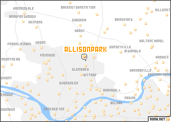 map of Allison Park