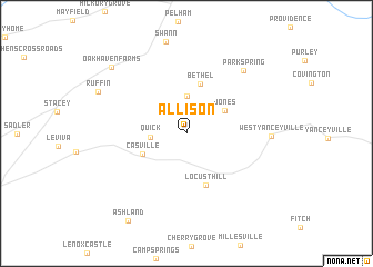 map of Allison