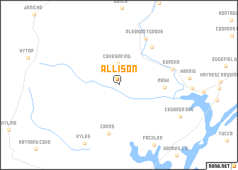 map of Allison