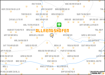 map of Allmendshofen