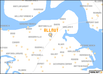 map of Allnut