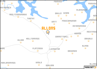 map of Allons