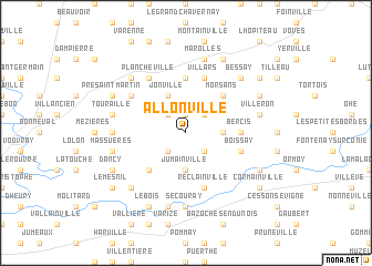 map of Allonville