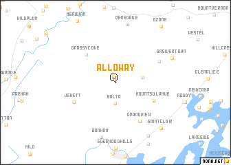 map of Alloway