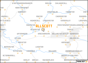 map of Allscott