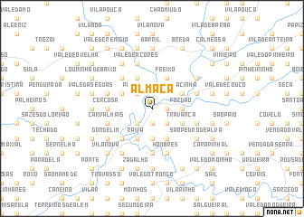 map of Almaça